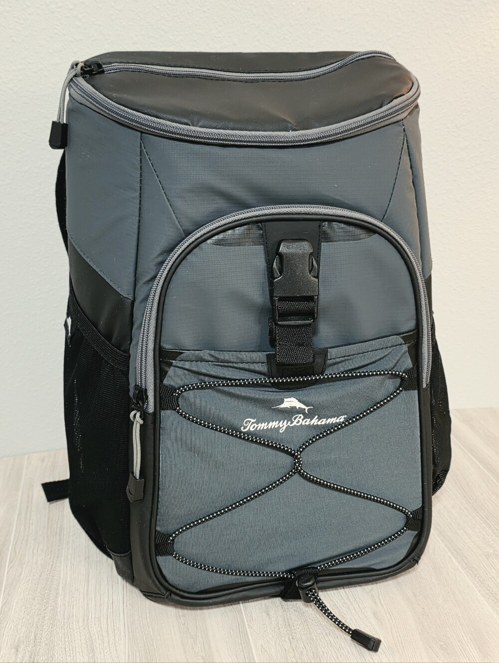 Tommy Bahama Cooler Backpack BLACK & GRAY Beach Hiking Kayaking Hunting Fishing